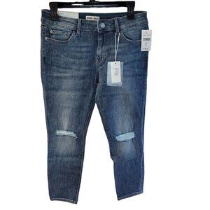 NWT Warp + Weft Melrose Distressed JFK Skinny Jeans Blue Size 27